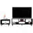 Carter 2 Piece Living Room Set, Streamlined With TV Stand And Coffee Table, Black