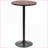 HOMCOM Rustic 42” Bar Height Coffee Table with Elm Wood Top and Industrial Steel Frame, Indoor/Outdoor Use
