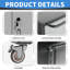 2 Piece Metal Single Storage Cabinet ( 34.6cm H x 29.5cm W x 17.1cm D)-1814676315