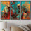 Maubray - ensemble de reproductions d'art mural musicien