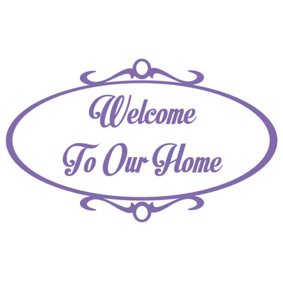 Décalcomanie murale welcome to home