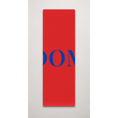 République dominicaine Drapeau du monde Monogramme de luxe en diamants — Blanc Rouge Bleu — Grande toile murale