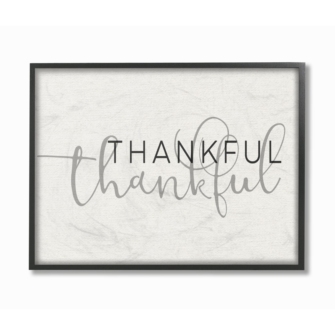 " Thankful Typography " by Daphne Polselli Gracie Oaks 