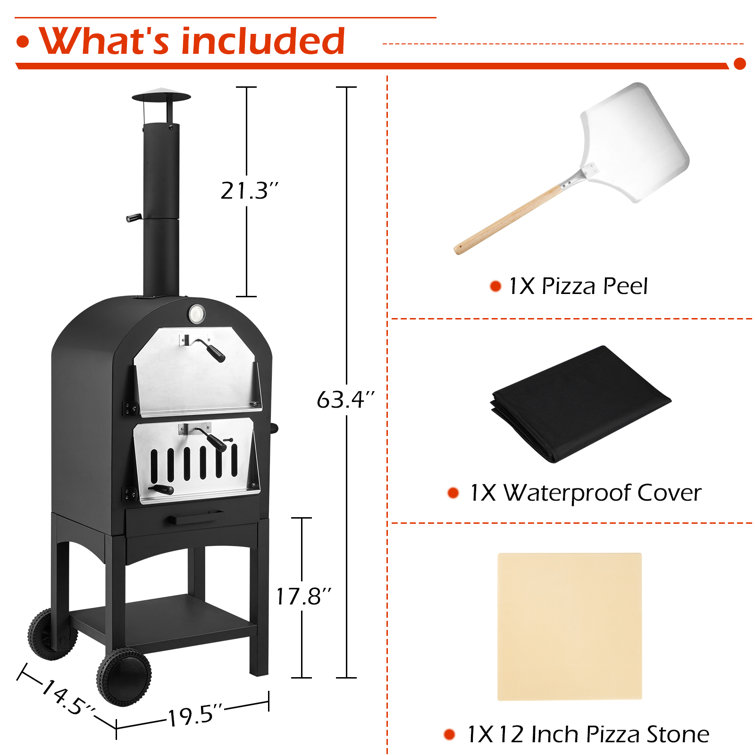 esright wood fired pizza oven