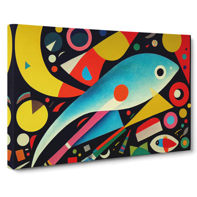 Fish Abstract Art Vol.1 - Wrapped Canvas