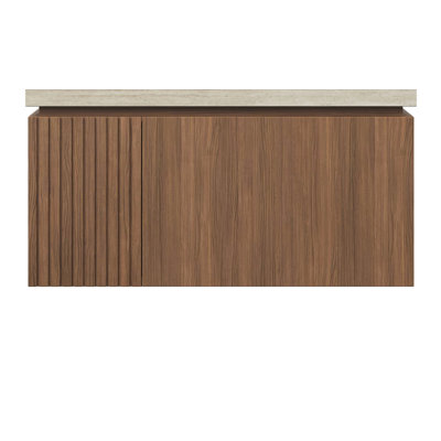 Armoire 30 po en contreplaqué de grain de bois de chêne brun avec portes doubles et un tiroir, base de meuble-lavabo (sans comptoir, lavabo, robinet ou couvercle de lavabo) | Idée cadeau