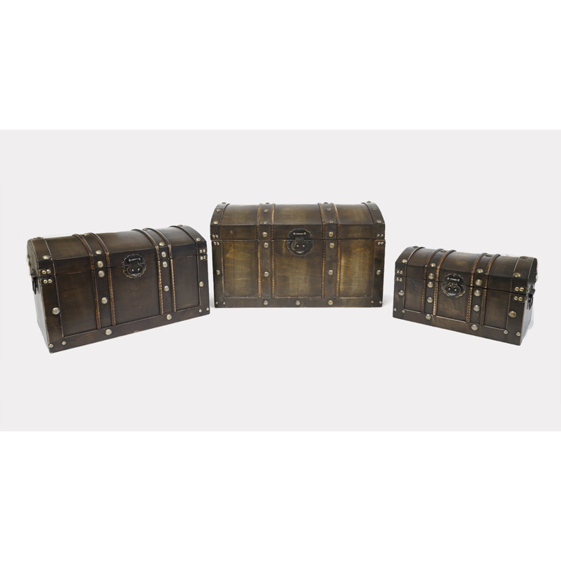 Solid Wood Trunk Set