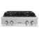 ZLINE 30 in. Legacy Gas Rangetop with 4 Brass Burners and Porcelain Cooktop in Satin Steel