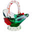 Midcentury Murano Glass Basket