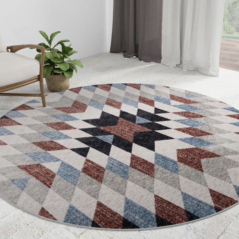 Tapis Foundry Select Perlita, Rond 3 pi 3 po