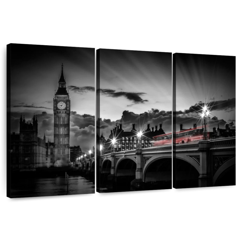 Sireci Westminster Bridge Sunset, 42" H x 65" W