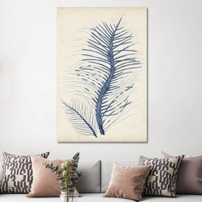 Indigo Coral V by Vision Studio - Wrapped Canvas Gallery-Wrapped Canvas Giclée