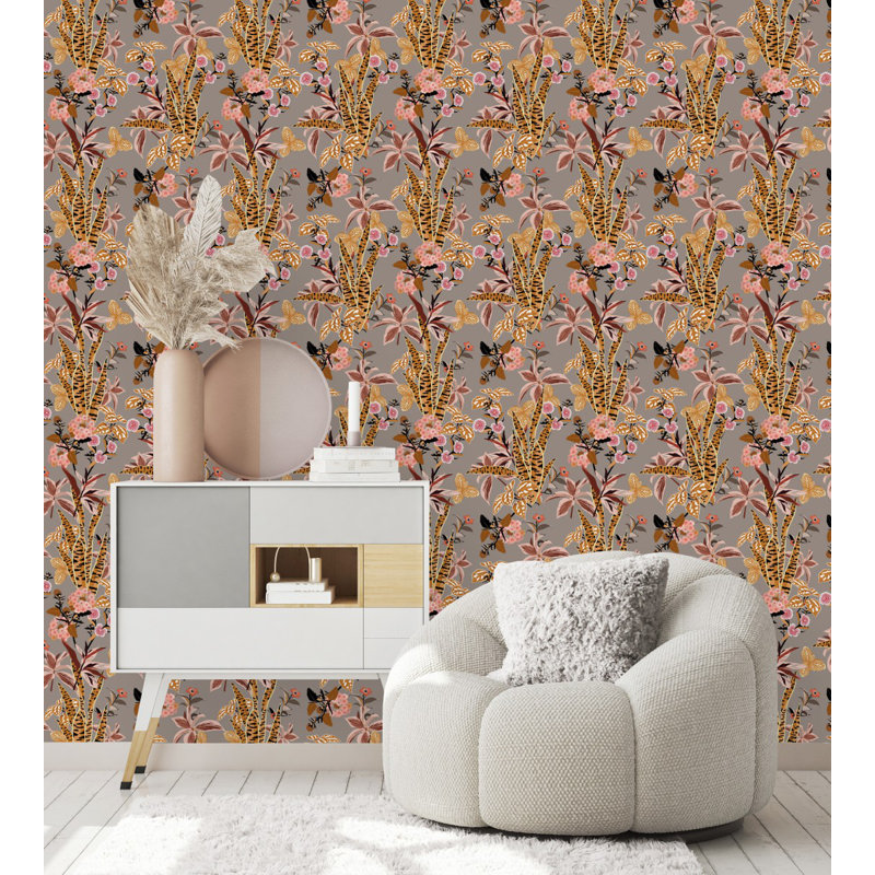 Rouleau de papier peint L 18,75 pi x l 25 po Spots Leaves