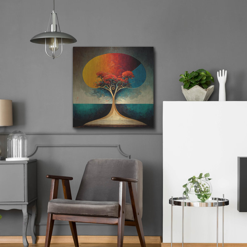 «Arbre de vie 4» par Ray Heere, art mural en métal, H 24 po x l 24 po