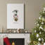 «Farm Christmas Cow», reproduction sur toile tendue-2081557041