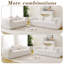 Canapé Boneless Couch, canapé moderne désossé de 66,5 po avec deux coussins décoratifs circulaires, tissu en polyester à poils longs texturé litchi doux pour la peau, canapé à deux places en mousse à carreaux-1453349211