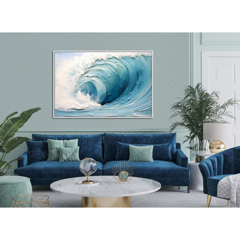 Impression sur toile majestueuse vague océanique