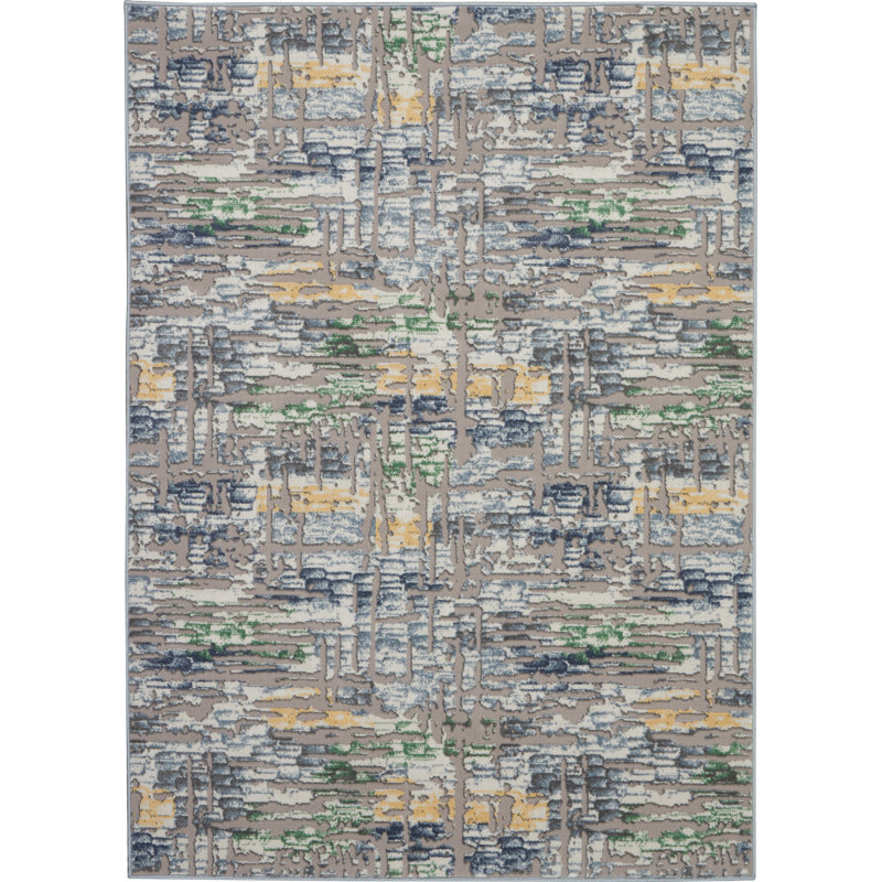 Tapis gris, Rectangle 5 pi 3 po x 7 pi 3 po