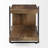 22" Brown Solid Wood Square End Table