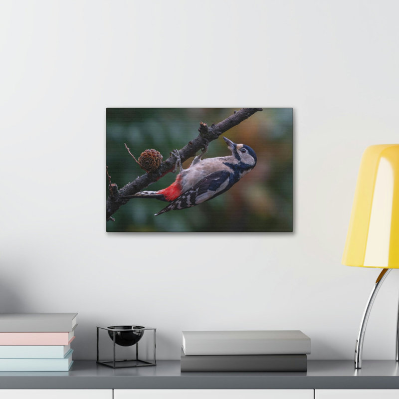Art mural, chasse au pic, H 12 po x l 18 po