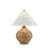 Serenity 27" Resin Table Lamp with Fabric Shade, Brown
