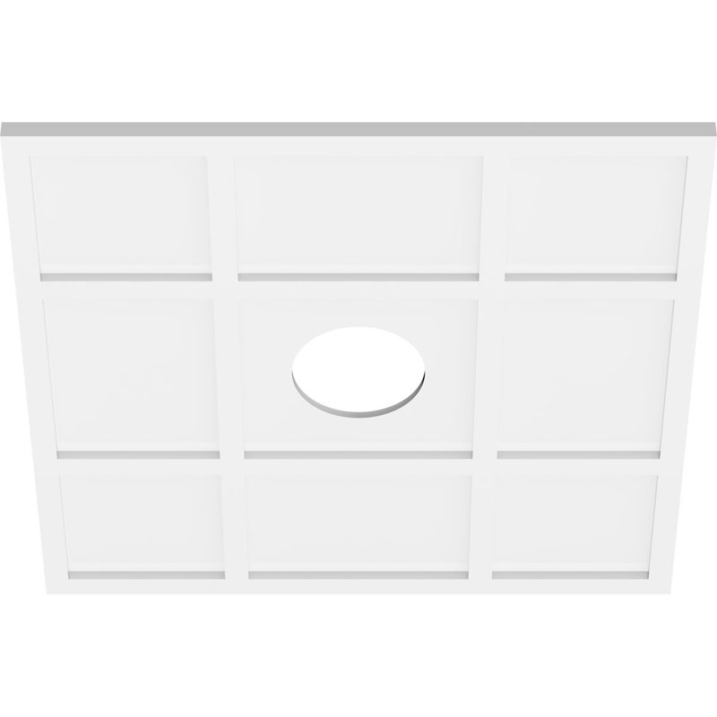 Médaillon de plafond contemporain Rubik, H 1 po x l 30 po x P 30 po
