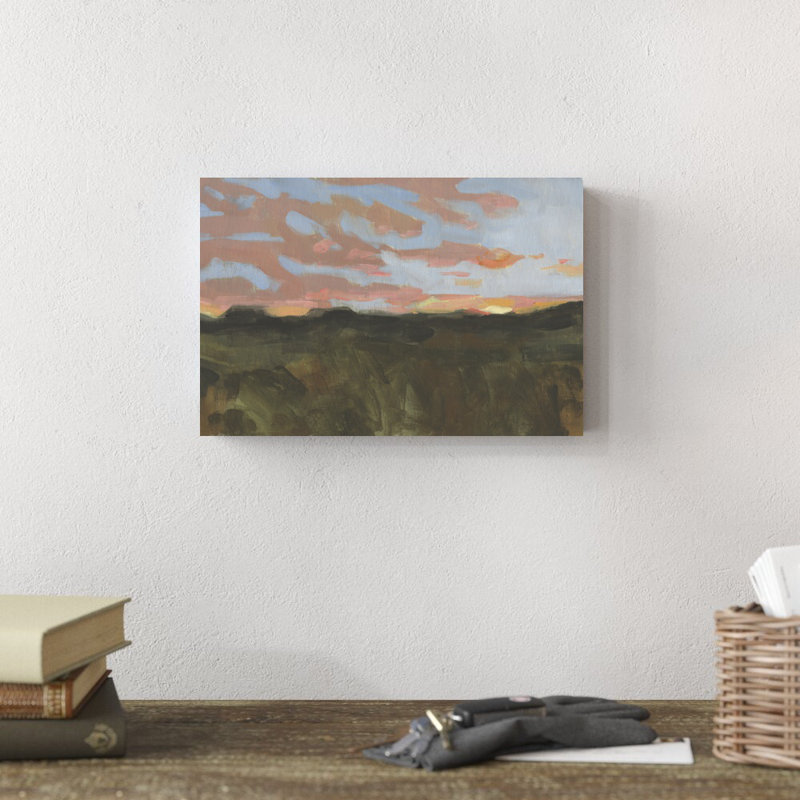 Coucher de soleil à Taos I, H 8 po x l 12 po