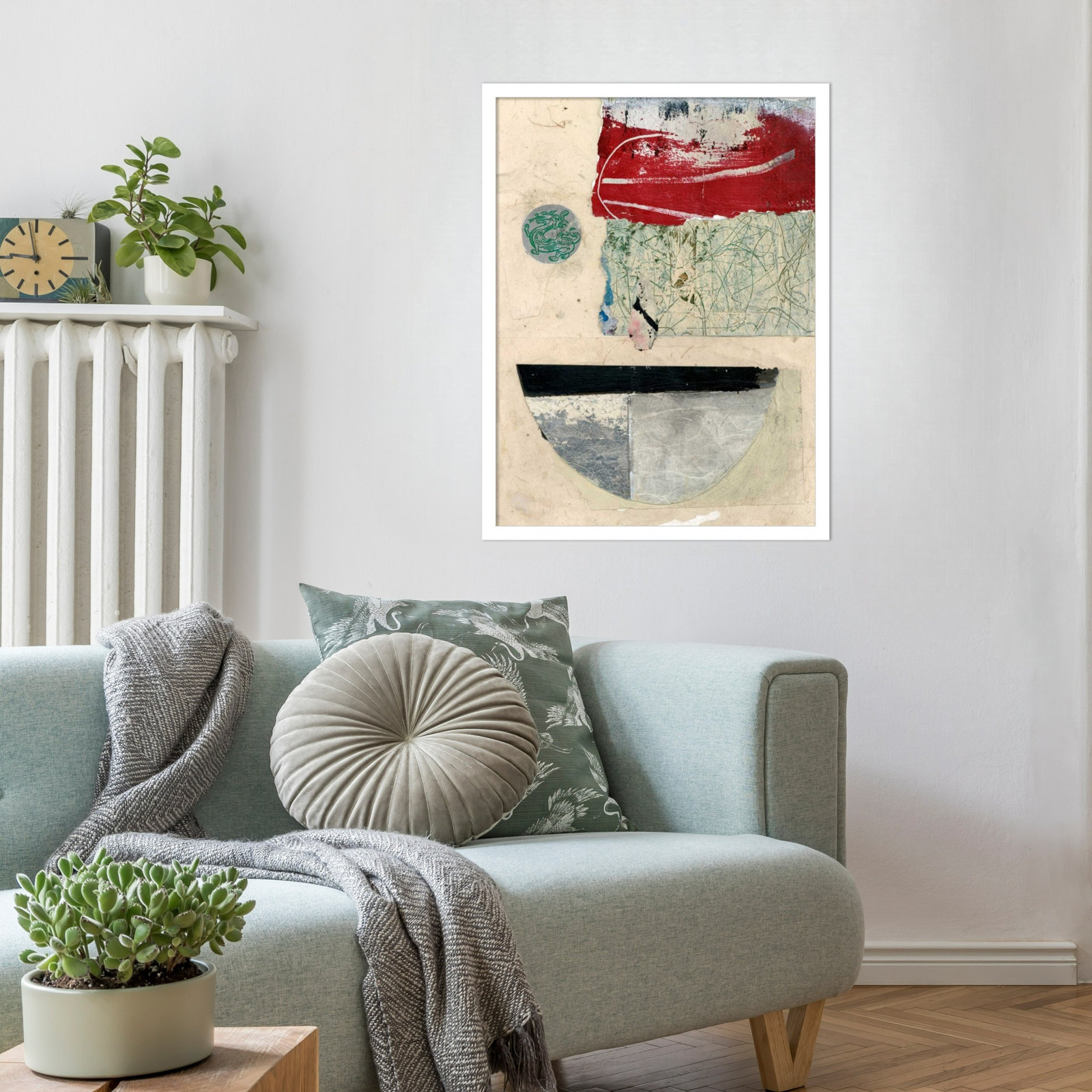Fresno "Natural Elements No. 2" Print, White, 25" H x 19" W