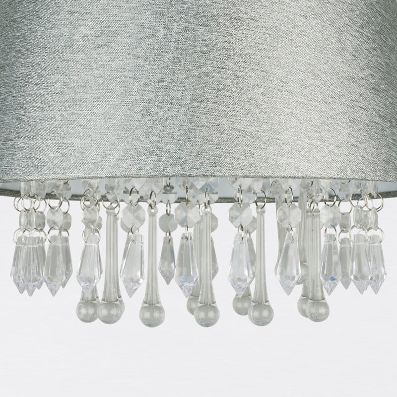 21.5 cm H Drum Silk Pendant Shade ( Uno )