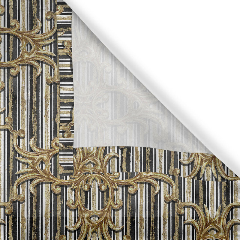 Rideau à œillets à motif floral abstrait moderne à motif floral 50 po x 72 po Latitude, L 50 po x L 108 po