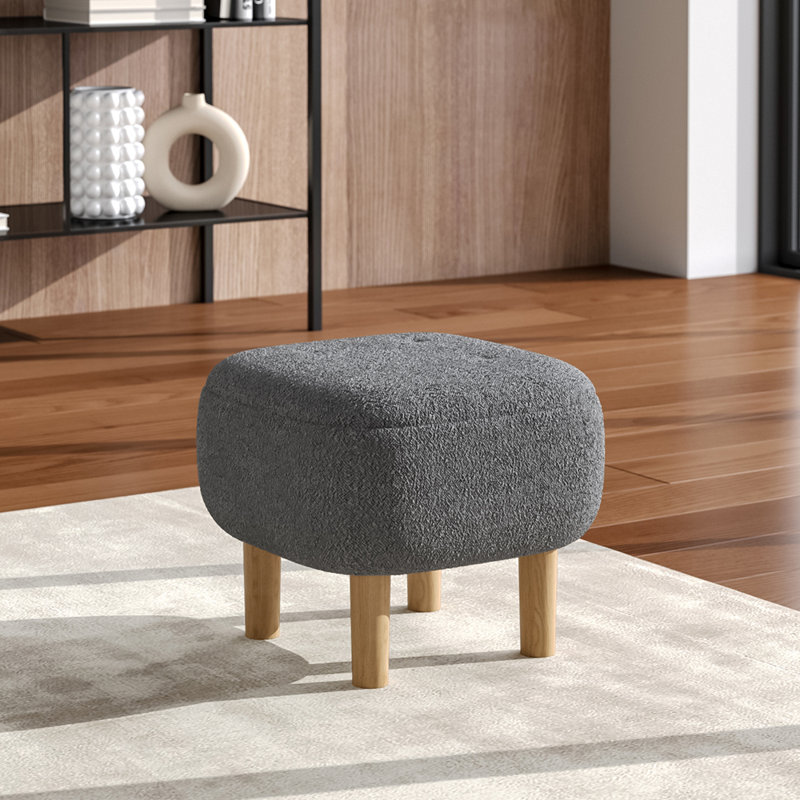 Upholstered Bench, Dark Grey