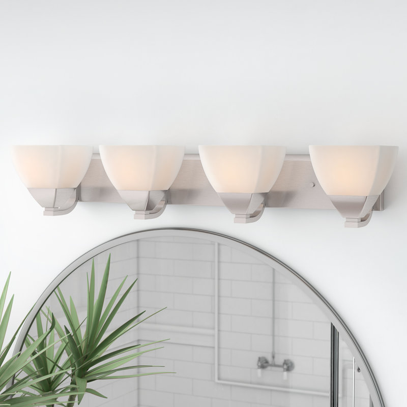 Nason 4 - Light Dimmable Vanity Light, Brushed Nickel