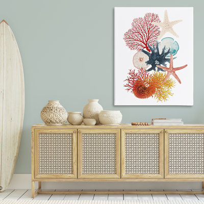 Coral & Undersea Creatures Canvas, design by Ramona Murdock