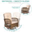 Ensemble de chaises berçantes pivotantes 3 pièces Vreeland-1176389727-1082388653