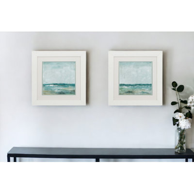 Cadre blanc Cape Cod - ensemble de 2 reproductions d'art