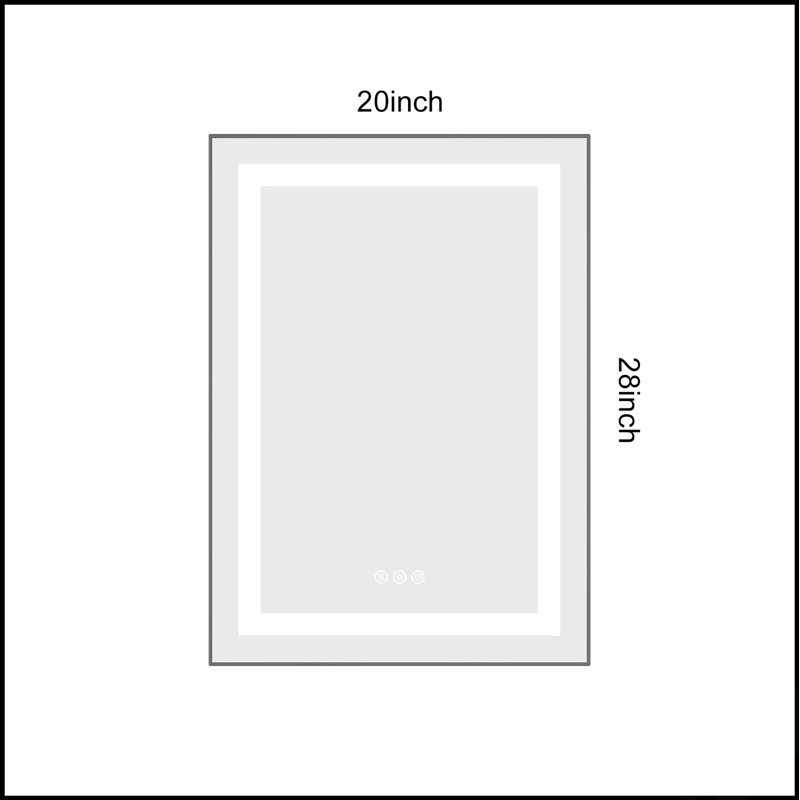 Miroir de salle de bain à DEL avec façade et rétroéclairage, miroir de meuble-lavabo mural avec cadre en aluminium, antibuée, mémoire, 3 couleurs, gradation continue