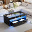 Pedestal Coffee Table with Storage-889033083