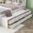 Bed with Side Bookcase, Drawers