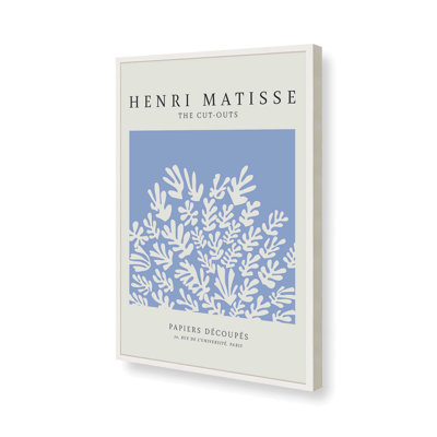 Affiche La Gerbe en bleu Matisse