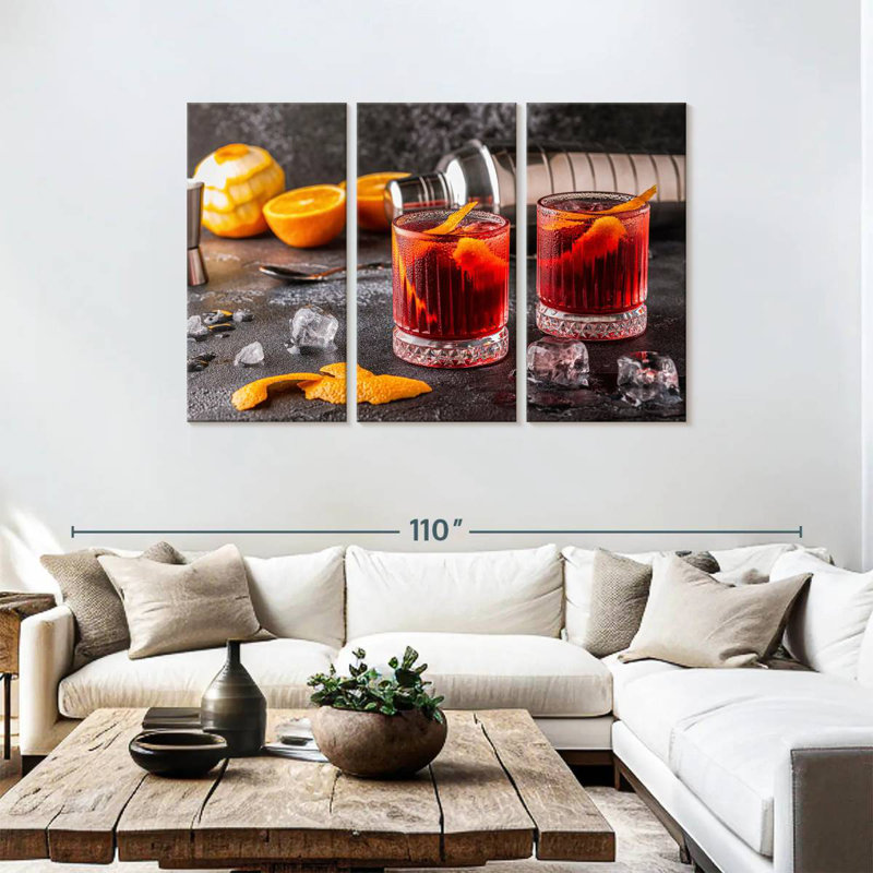 Yarlin Negroni For Two, 48" H x 74" W