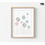 Fleurs de Scandi par Leah Straatsma, œuvre d'art délicat pour bébé, affiche de pissenlit