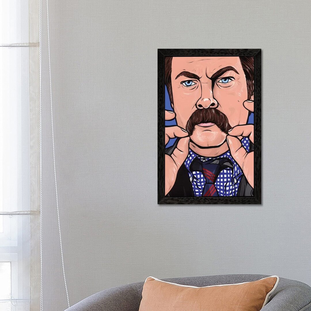 Leinwandbild Ron Swanson von Allyson Gutchell