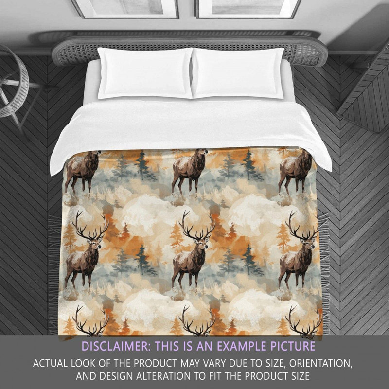 Elk Brown Bedding, Queen Comforter