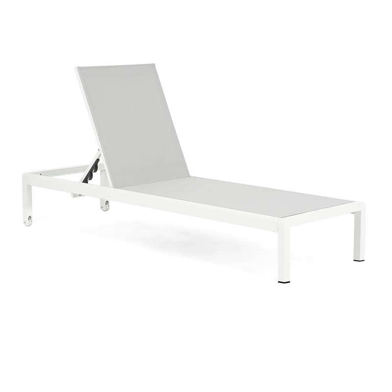 Méridienne d'extérieur pour 2 personnes - Aluminium, traité, capacité de 400 lb, réglable pour les chaises longues de patio de piscine 2, au bord de la piscine