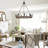 Adriana 9-Light Dimmable Wagon Wheel Chandelier with Sloped Ceiling Adapter-132670013-132670012