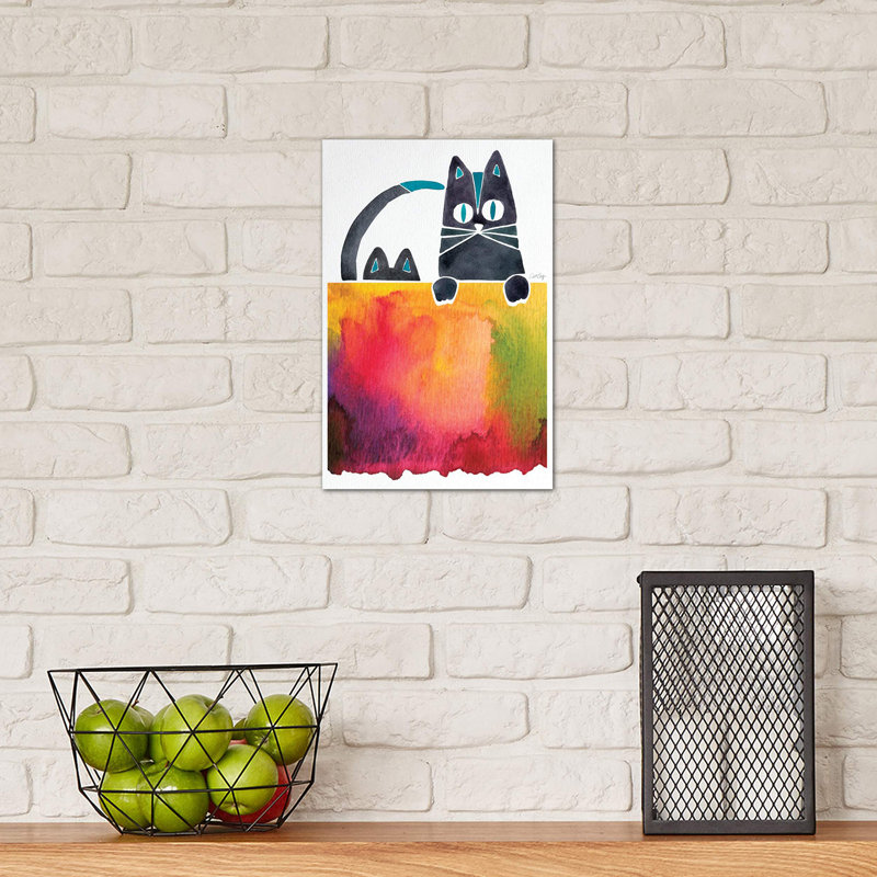 Cats by Cat Coquillette - Print on Canvas, No Frame, 101.6 cm H x 66.04 cm W x 3.175 cm D