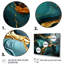 «Green and Gold Topaz Agate Granite II», reproduction d'art murale abstraite-893198811-893198812