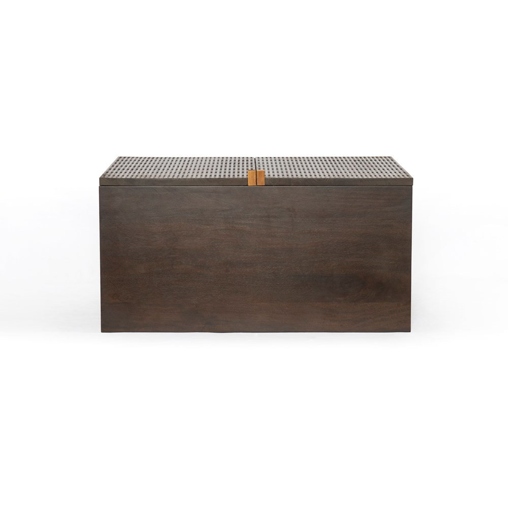 Taro 40'' Solid Wood Bar Cabinet, Vintage Brown