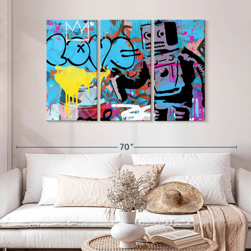 Tergel Love Robot, 32" H x 50" W