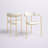 Bellatrix 18'' H Velvet Upholstered Metal Armchair-343536723